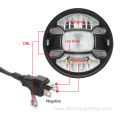 OEM DOT Angle Eyes Position Parking 4x4 headlight High Low Beam7 inch round headlight 7 inch led headlight for jeep
